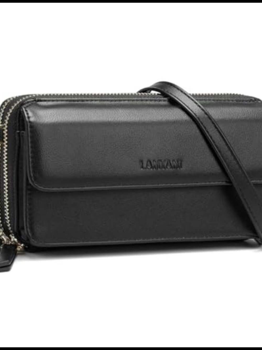 RFID Crossbody Wallet Wristlet Purse with Phone Pocket Vegan Leather